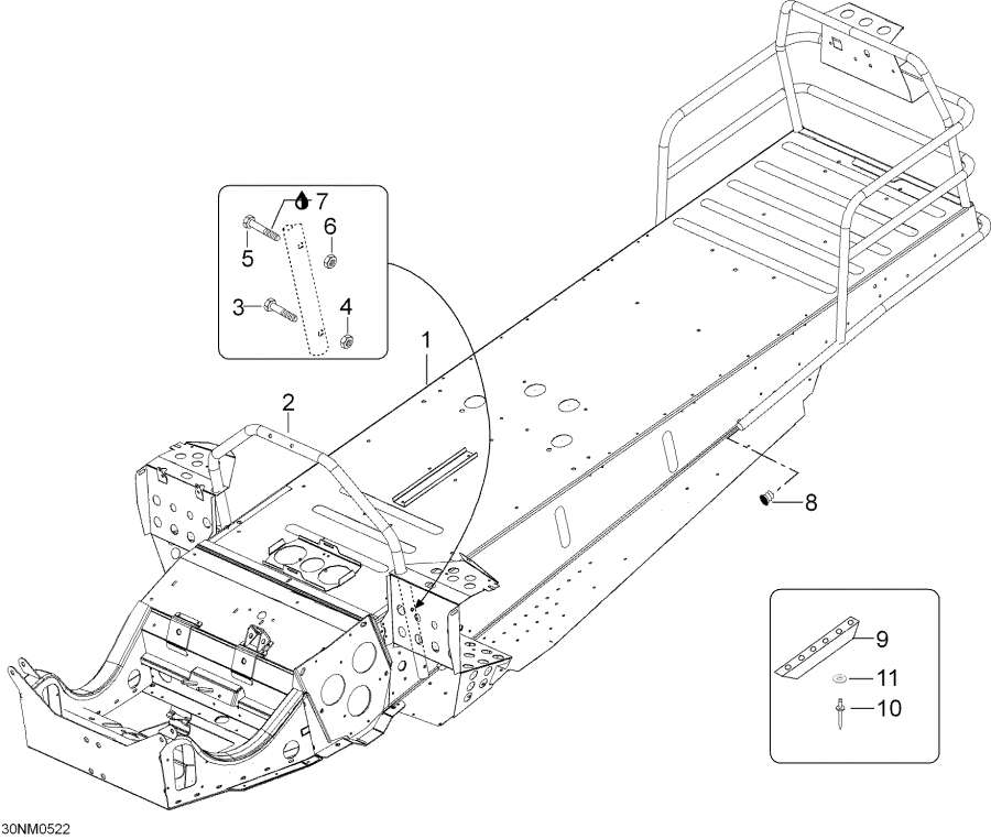 Snow mobile   -  - Frame