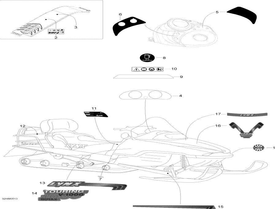 Snow mobile lynx  -  - Decals