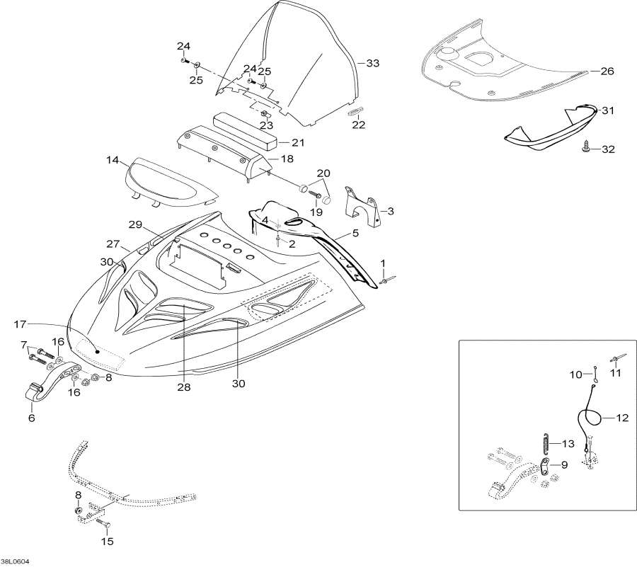 Snowmobiles Lynx  - Hood / Hood
