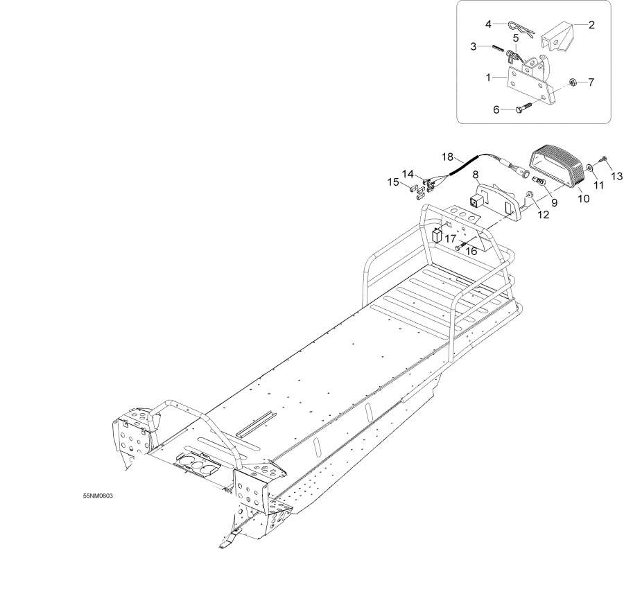 Snow mobile Lynx  - Rack,Rack