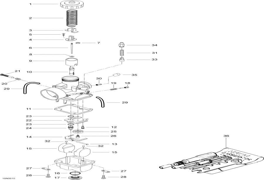 Snowmobiles Lynx  - Carburetor