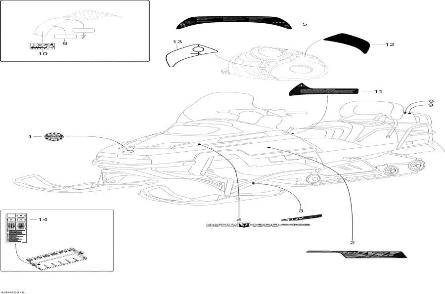 Snowmobiles Lynx  -  - Decals