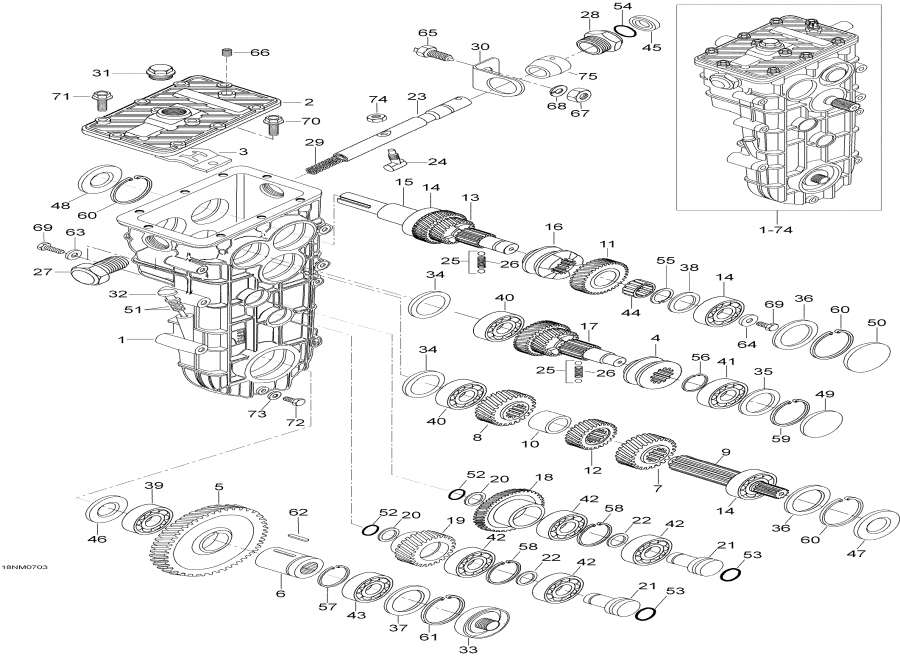 Snowmobiles lynx  - Transmission - 