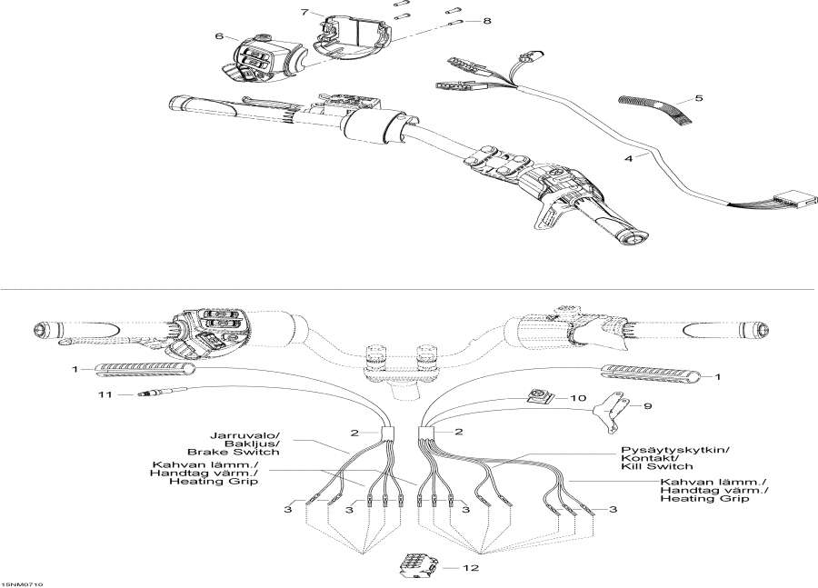 Snow mobile   - Steering Harness