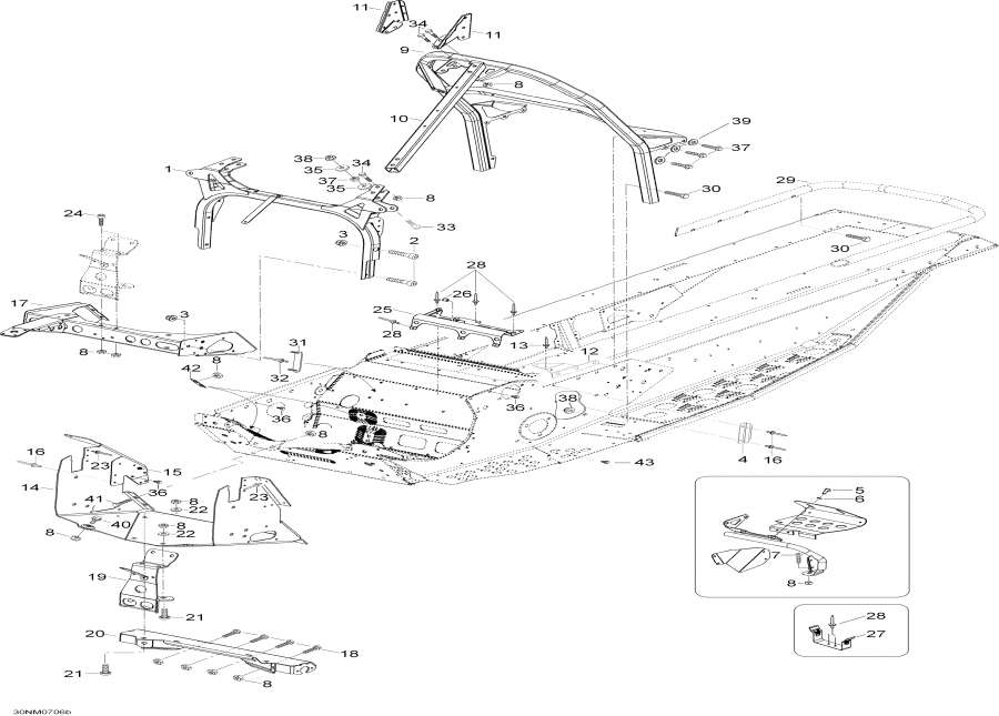 Snow mobile Lynx  -   Components