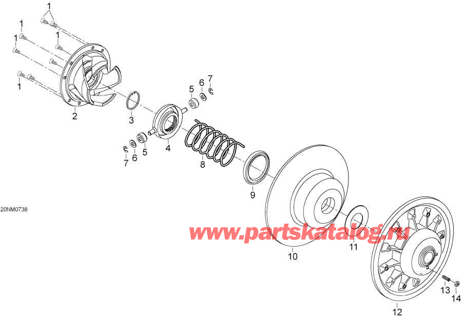 Snowmobiles Lynx  -   / Driven Pulley