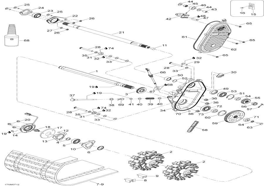    - Drive Axle  Track - Drive Axle And Track