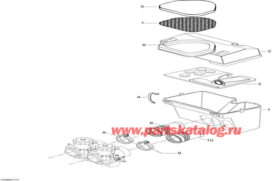 Snowmobile lynx  - Air Silencer