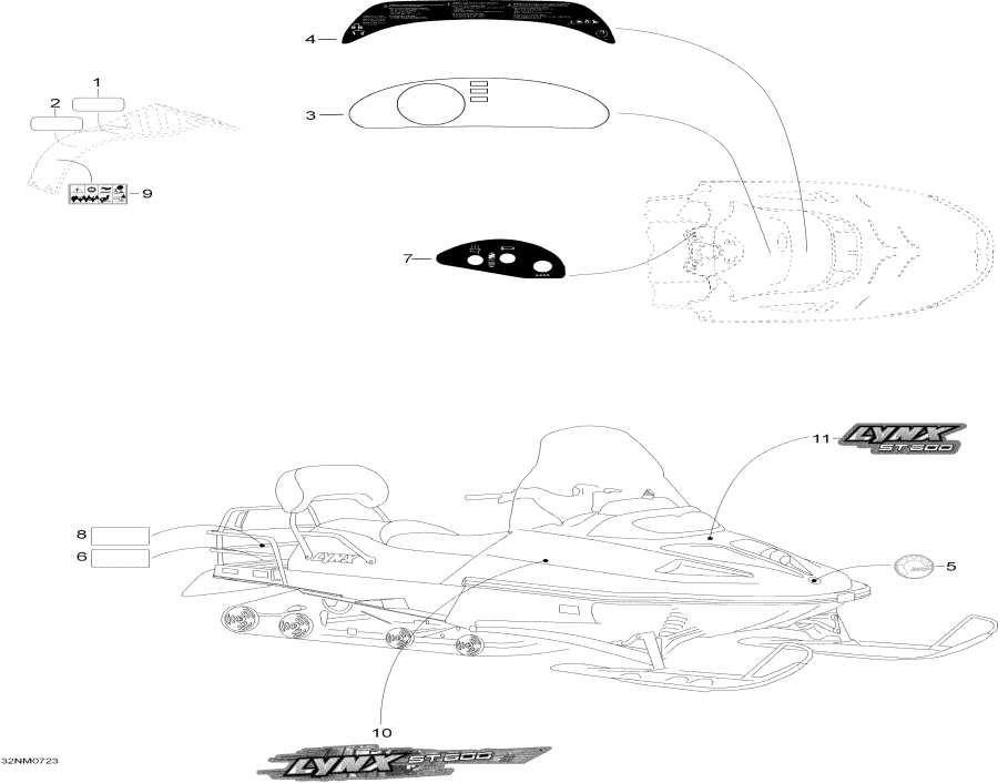 Snowmobiles Lynx  - Decals - 