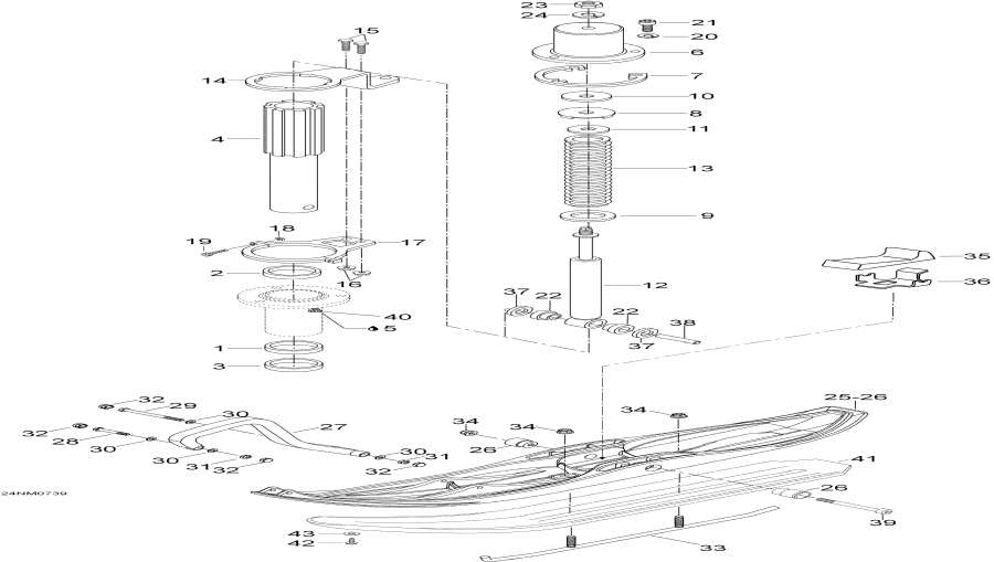  lynx  -     / Front Suspension And Ski