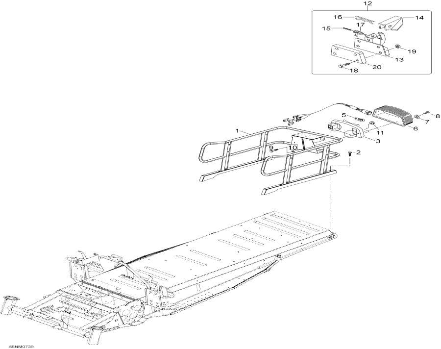 Snowmobiles lynx  - Rack,Rack