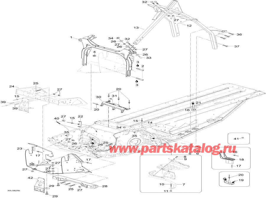 Snowmobiles Lynx  -   Components - Frame And Components