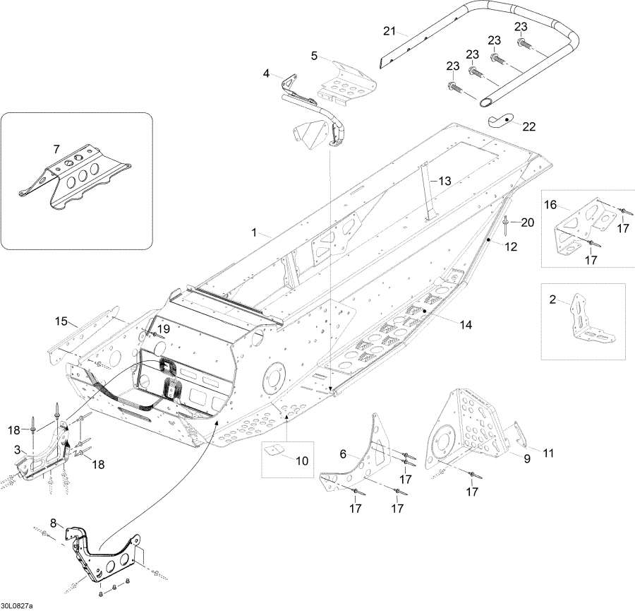 Snowmobile Lynx  -  / Frame