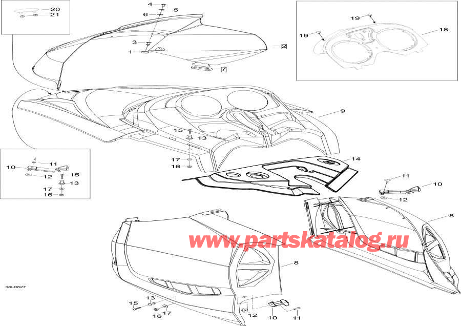 Snowmobile   - Hood  Console