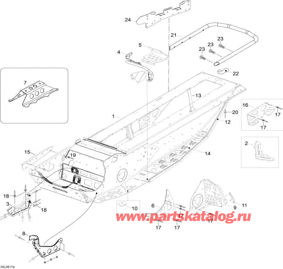Snow mobile lynx  - Frame / 