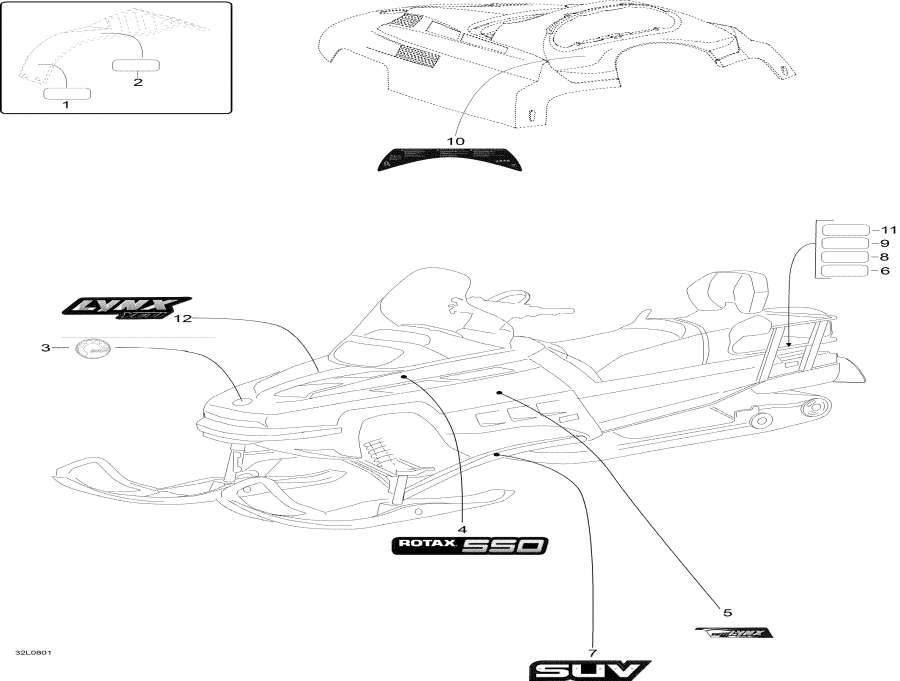 Snowmobiles Lynx  -  / Decals