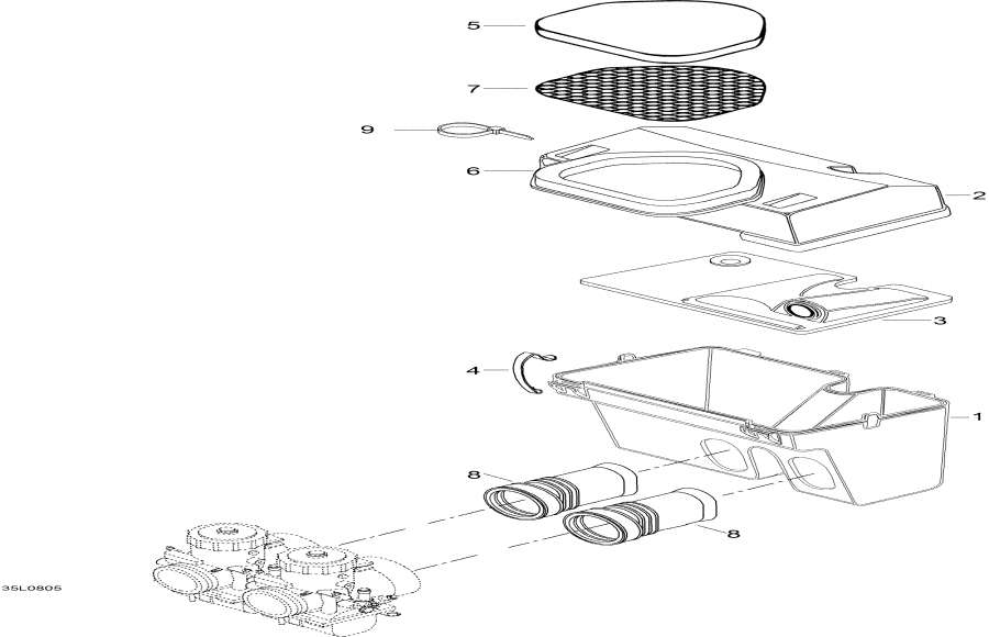 Snow mobile lynx  - Air Silencer