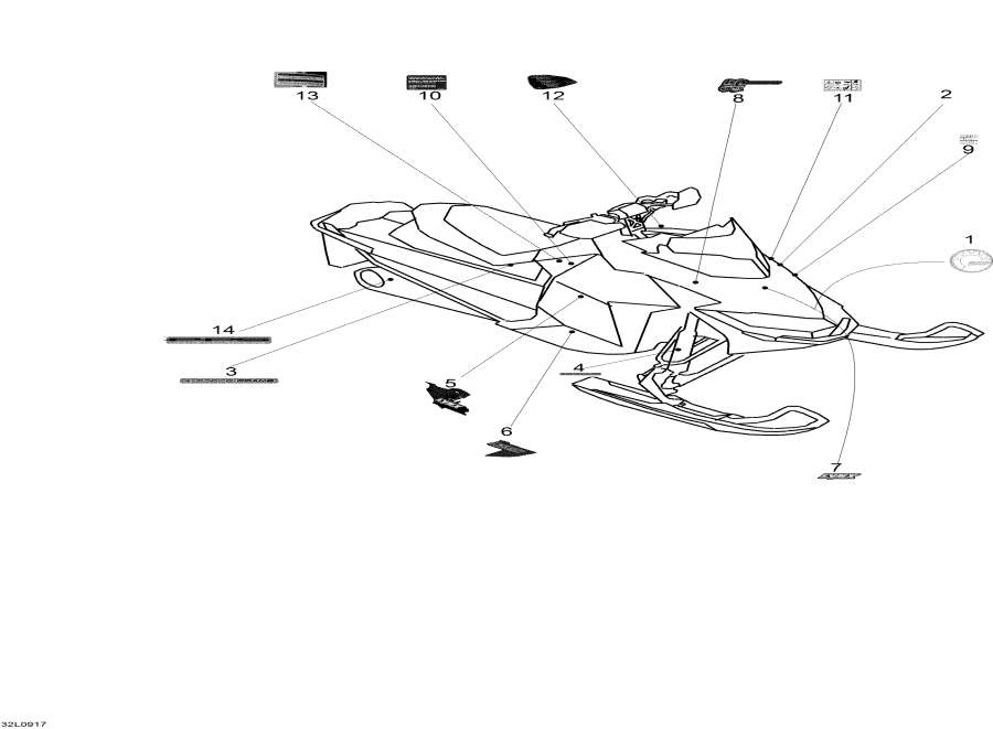 Snowmobiles lynx  -  - Decals