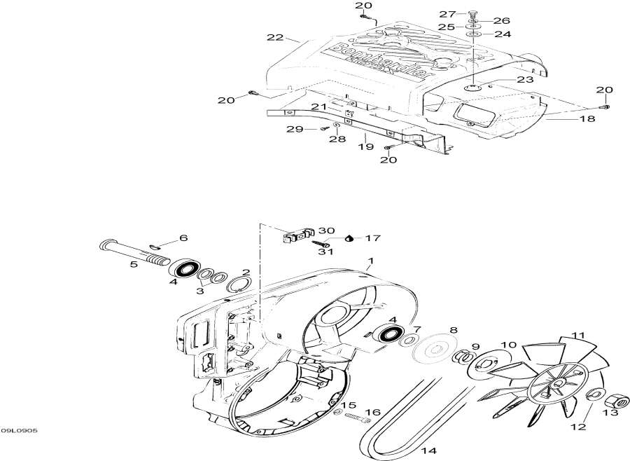  lynx  - Fan Housing - Fan 
