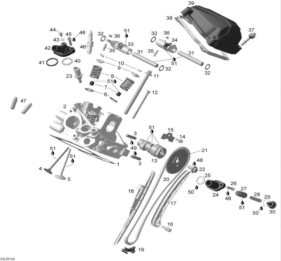  lynx  - Cylinder Head Rear /    Rear