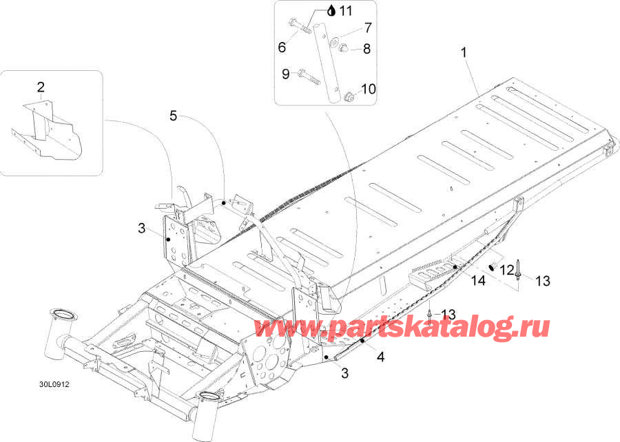Snow mobile Lynx  - Frame,