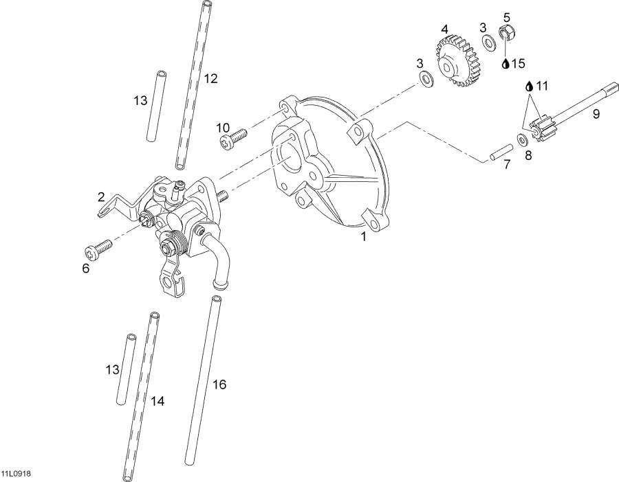 Snowmobile   - Oil Pump -  