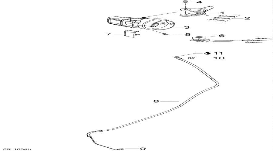  Lynx  -  Handle   (y) - Throttle Handle And Housing (army)