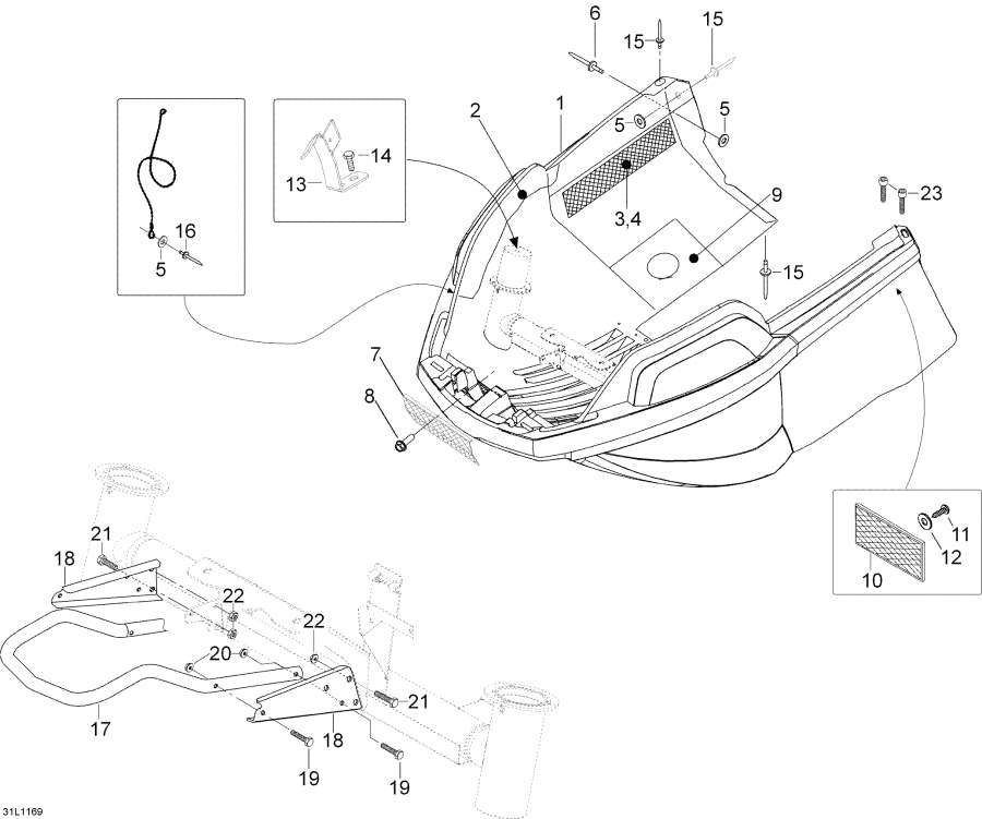 Snowmobiles lynx  -   - Bottom Pan