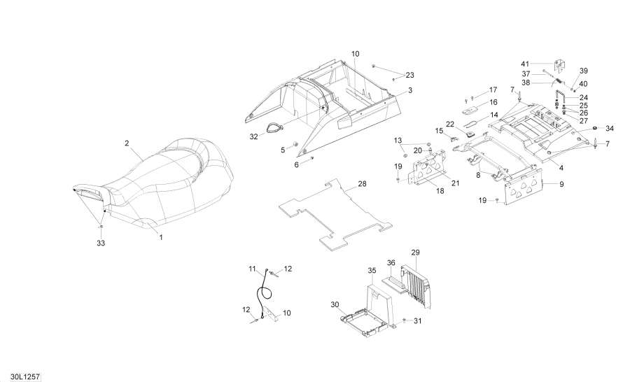 Snowmobiles Lynx  - Seat