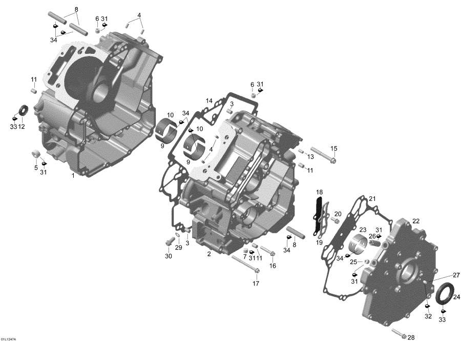Snow mobile Lynx  -   / Crankcase