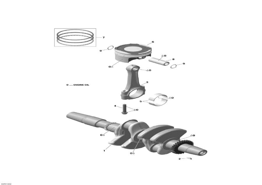 Snowmobiles lynx  - ,   Balance  / Crankshaft, Pistons And Balance Shaft
