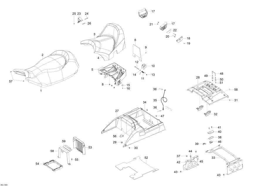 Snowmobiles   - Seat / 