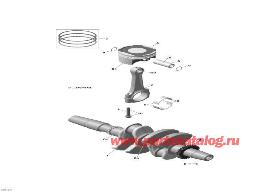  lynx  - Crankshaft, Pistons And Balance Shaft