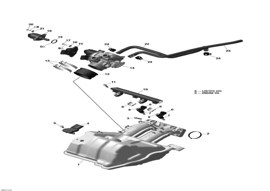 Snowmobile Lynx  -      / Air Intake Manifold And Throttle Body