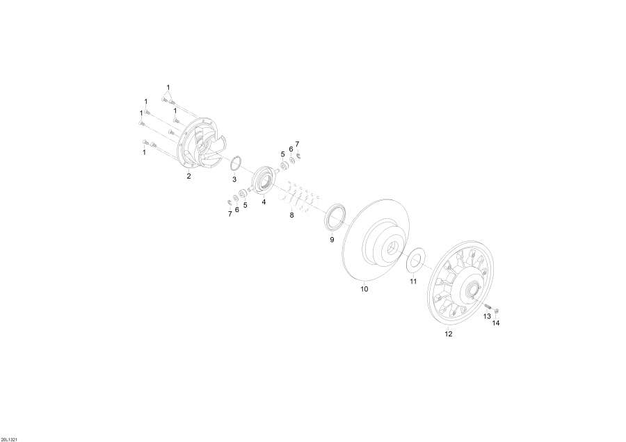 Snowmobiles Lynx  -   - Driven Pulley