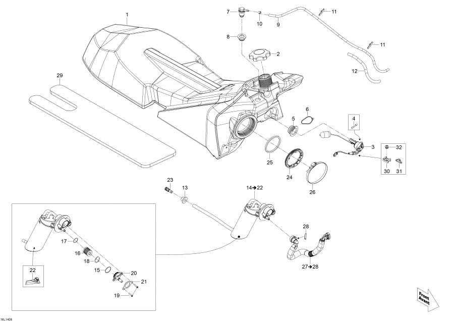 Snowmobiles Lynx  - Fuel System /  