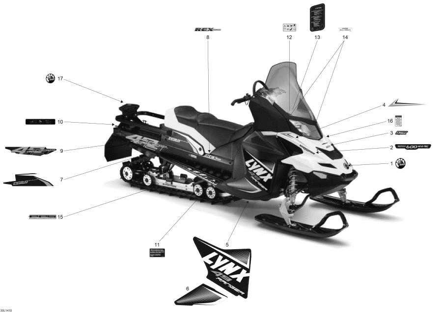 Snowmobile lynx  - 