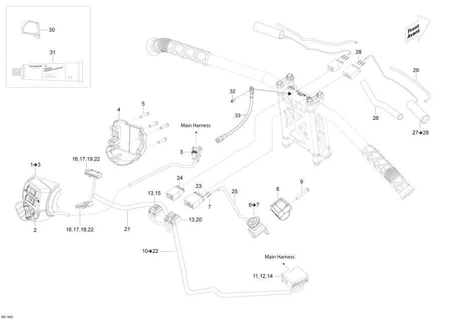  Lynx  - Steering Wiring Harness /   Wi  
