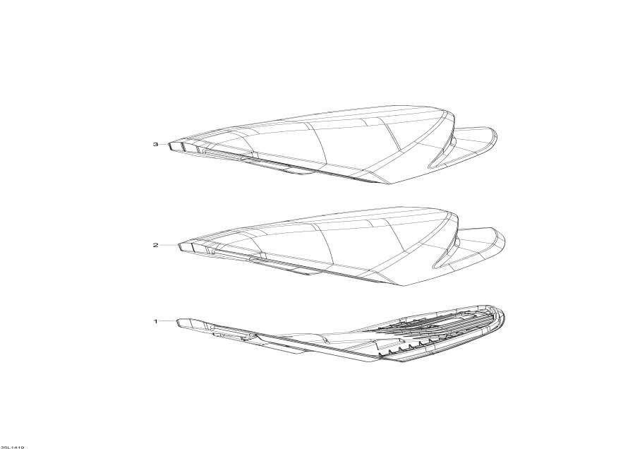 Snowmobiles Lynx  -  / Seat