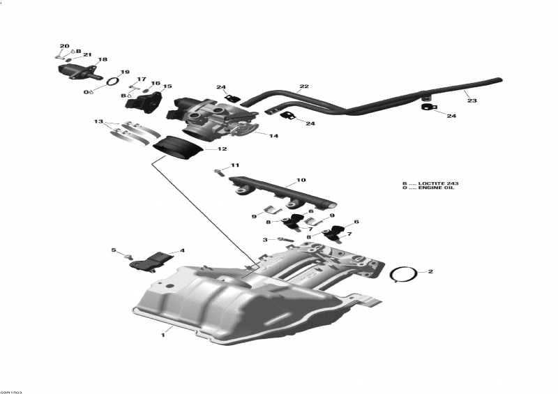 Snow mobile   -      - Air Intake Manifold And Throttle Body