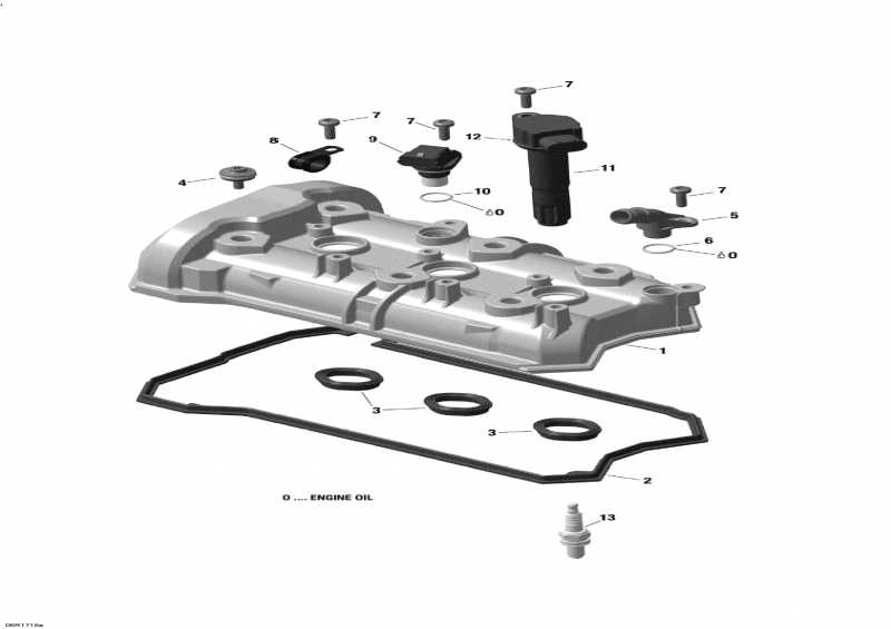 Snow mobile   - Valve Cover - 900 Ace -   - 900 Ace