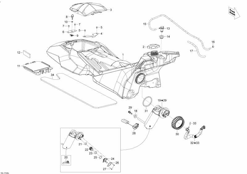 Snowmobile lynx  - Fuel System 4 Strokes