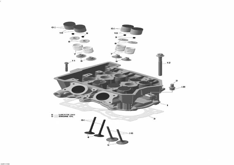  Lynx  - Cylinder Head And Exhaust Manifold - 600 Ace /      - 600 Ace
