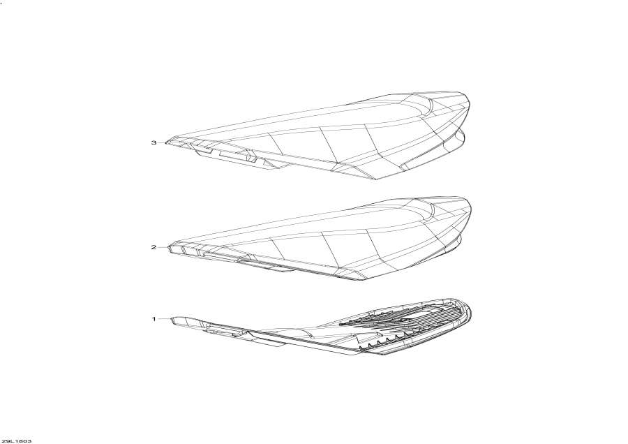 Snowmobiles Lynx  - Seat Seat -  