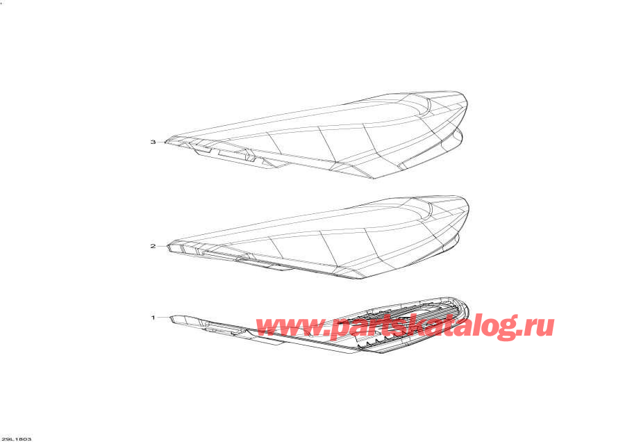 Snowmobile lynx  -   / Seat Seat