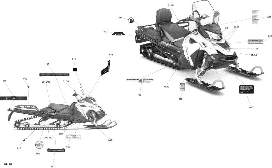Snow mobile lynx  -  49 Ranger - 900 Ace / Decals 49 Ranger - 900 Ace
