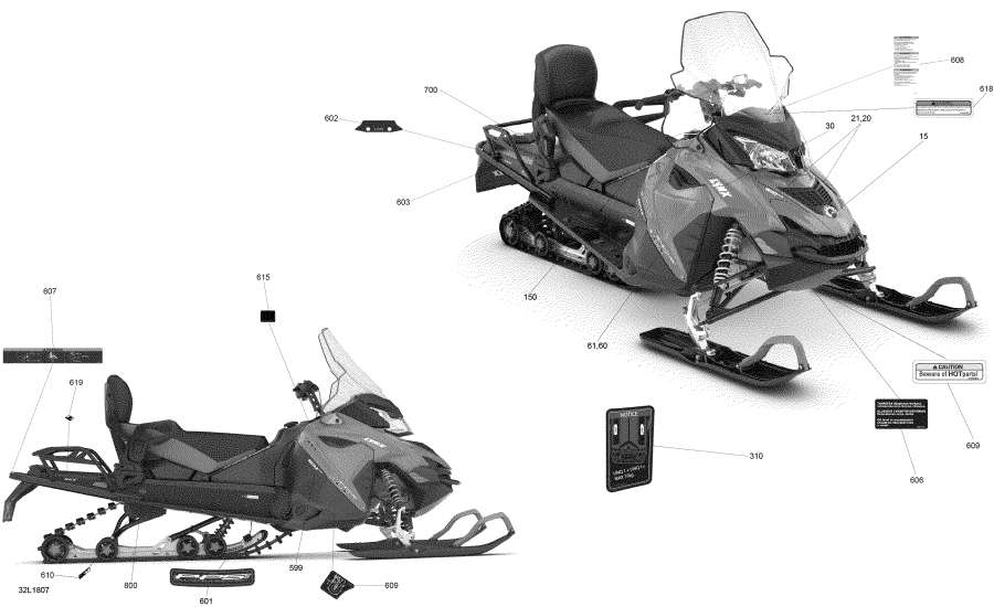 Snowmobile   - Decals Adventure /  Adventure