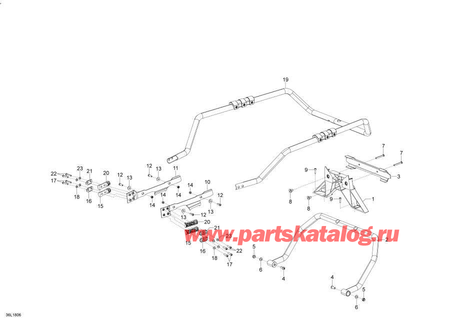 Snowmobiles lynx  - Luggage Rack Commander Touratech