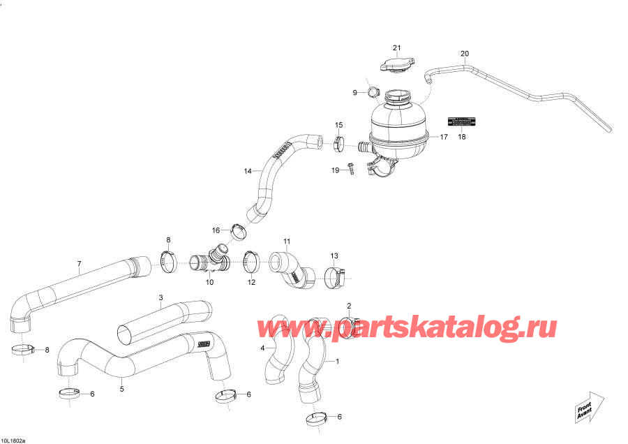 Snow mobile lynx  - Cooling Xtrim - 600 Ace /  Xtrim - 600 Ace
