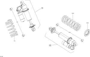 08- Shock Rear Xtrim  850 E-tec (08- Shock Rear Xtrim Engine 850 E-tec)
